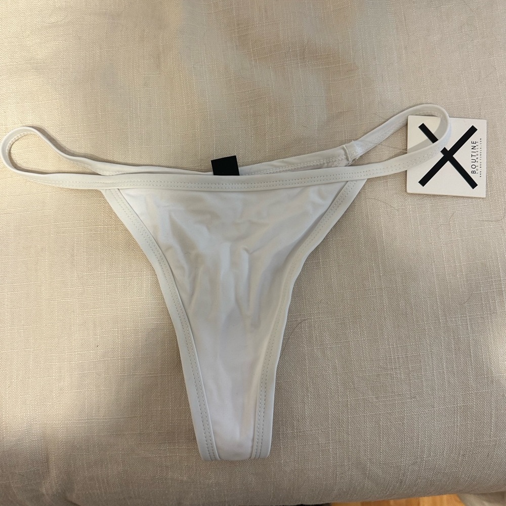 Boutine LA white bikini bottoms